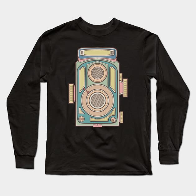 Cool Vintage Camera Long Sleeve T-Shirt by milhad